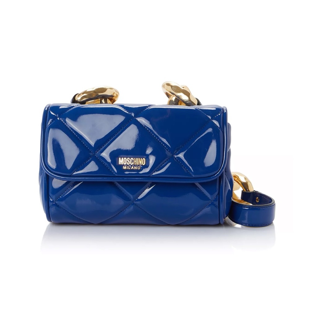 Moschino Milano
Quilted Chunky Chain Strap Shoulder Bag
Chunky chain strap
